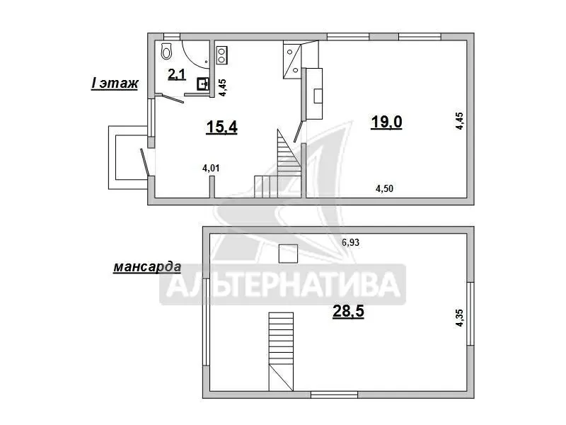 Дачный домик жилого типа в г.Бресте. 1998 г.п. 1 этаж. r172497 5