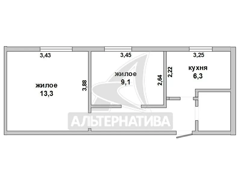 2-комнатная квартира,  г. Брест,  ул. Янки Купалы,  2006 г.п. w162475 6