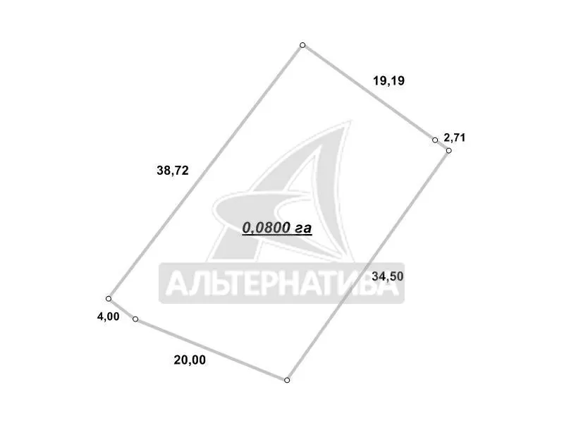 Садовый участок в Брестском р-не. Участок - 0, 0800 га. r181158 2