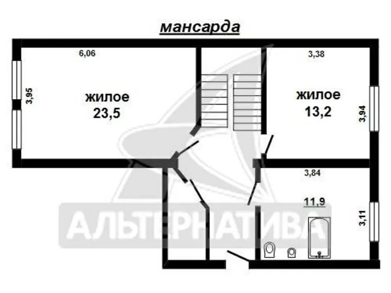 4-ком. квартира, Брест,  Краснознаменная,  147, 3/144, 7/80, 0/11, 8. w162180 3