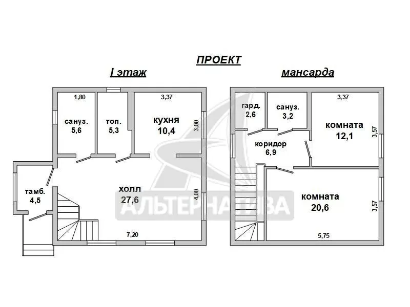 Коробка дачного домика жилого типа в Брестском р-не. r182032 5