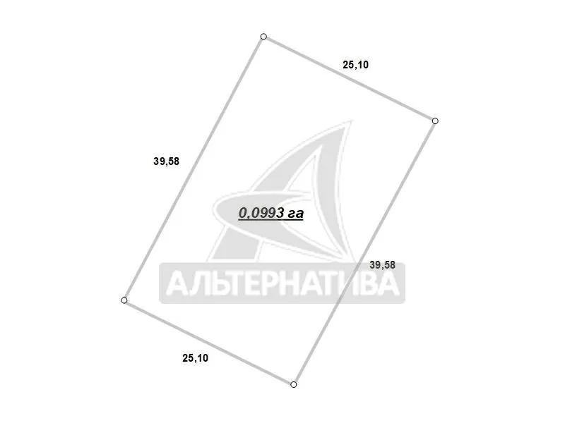 Садовый участок в Брестском р-не. Участок - 0, 0993 га. r181950 2