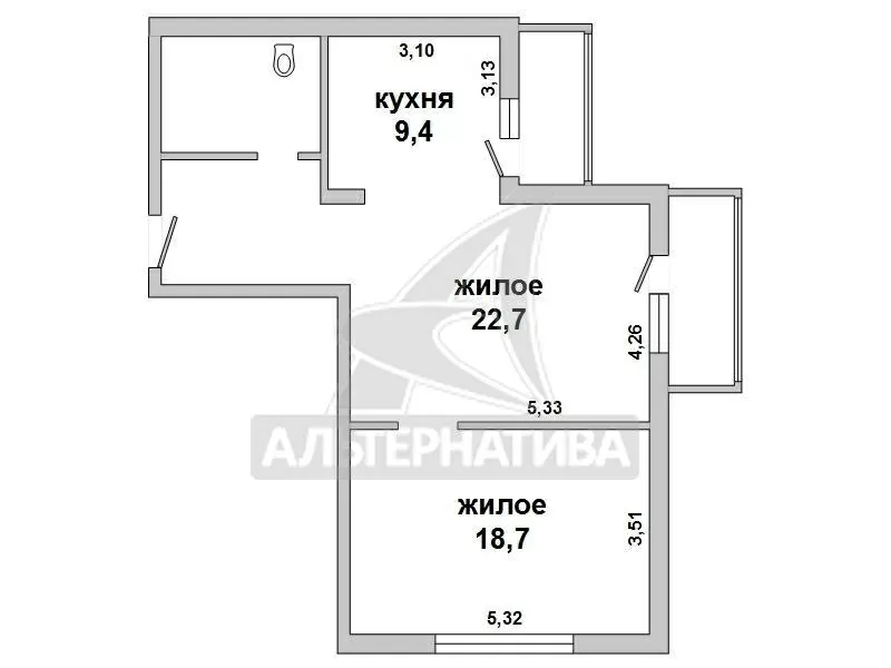 2-комнатная квартира,  г.Брест,  28 Июля ул.,  2014 г.п. w162974 2