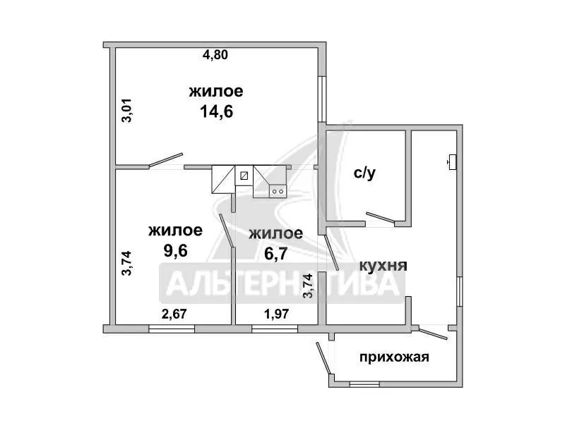 Квартира в блокированном жилом доме в г.Жабинка. r181622 12