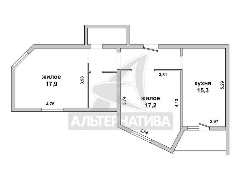 2-комнатная квартира,  г.Брест,  Суворова ул.,  2006 г.п. w171701 2