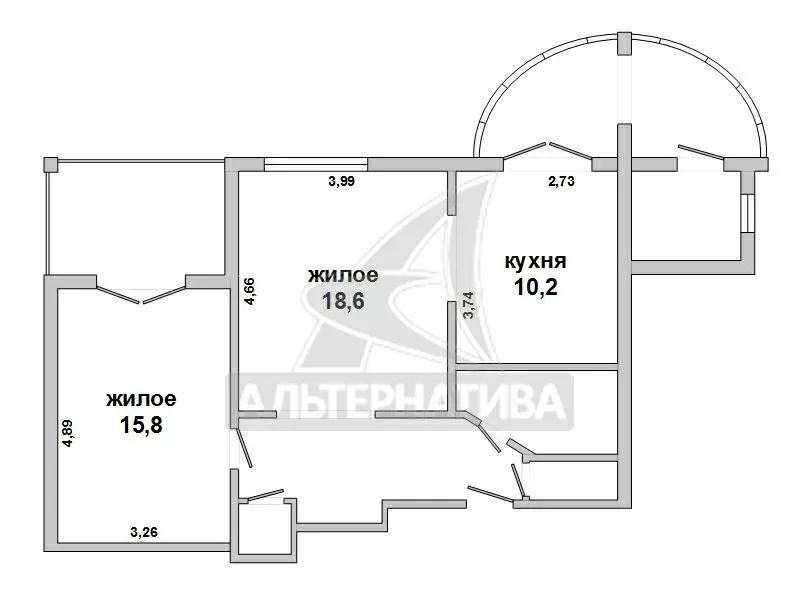 2-комнатная квартира,  г.Брест,  Малая ул.,  2006 г.п. w171674 12