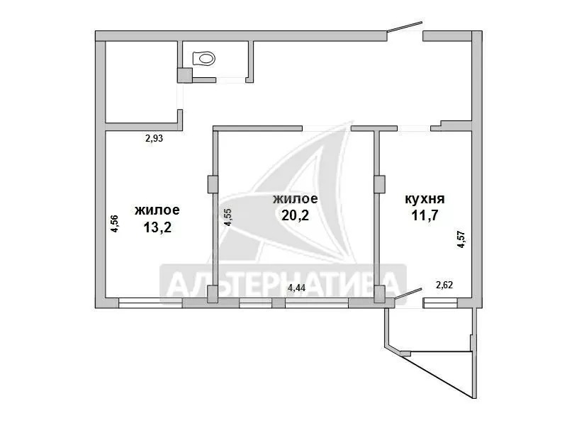 2-комнатная квартира,  г.Брест,  Зубачева ул.,  2014 г.п. w172396