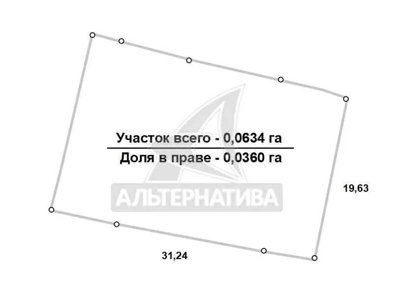 Часть жилого дома (доля: 3/7). г.Брест: общ. – 47, 0 кв.м. r160205 10