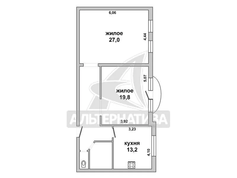 2-комнатная квартира,  г.Брест,  Ленина ул.,  2011 г.п. w172532 2