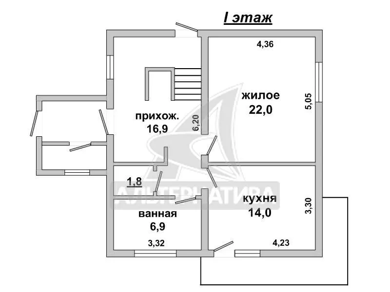 Жилой дом 1993 г.п.,  Брест. Кирпич / шифер. Общ. - 195, 4 кв.м. r160766 8