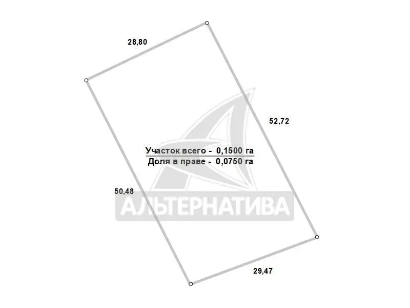 Часть жилого дома в г.Каменце. общ.СНБ - 54, 2 кв.м. r182483 3