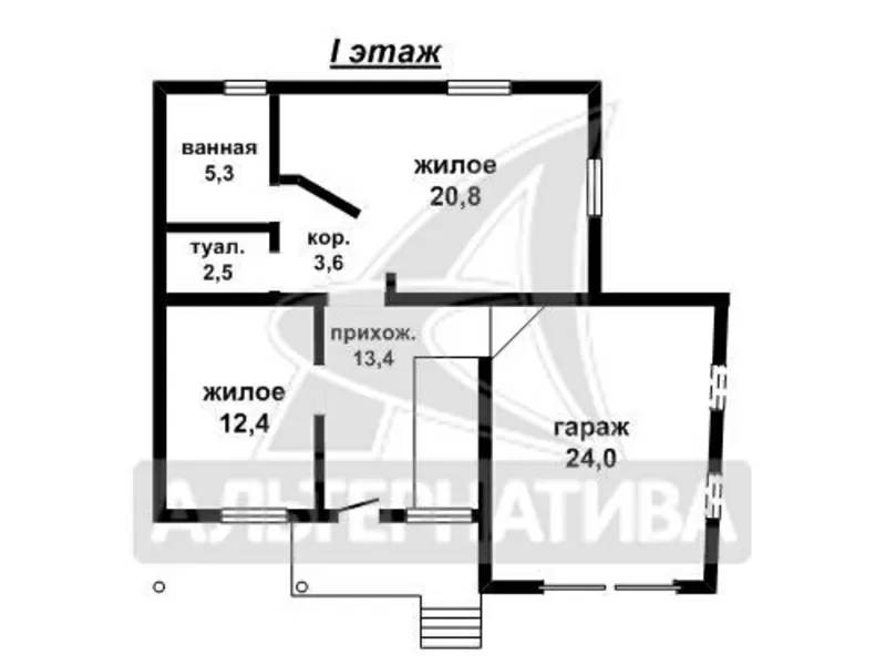 Жилой дом. 2006 г.п. г.Брест. Блок / мягкая черепица. r162232 14