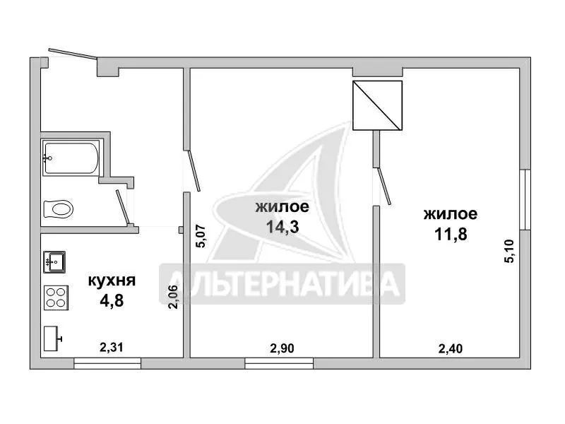 2-комнатная квартира,  г. Брест,  ул. Зубачева. w181182 13