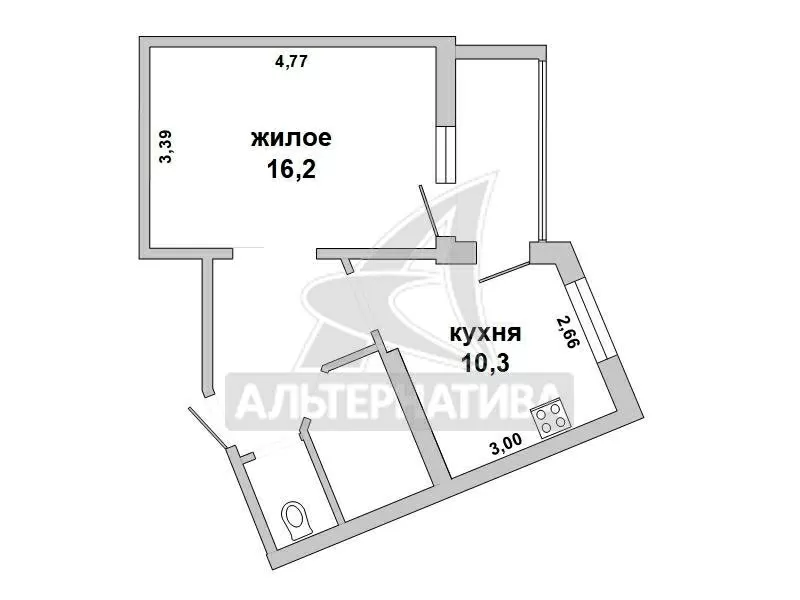 1-комнатная квартира,  г. Брест,  ул. Гоголя,  2015 г.п. w180921 17