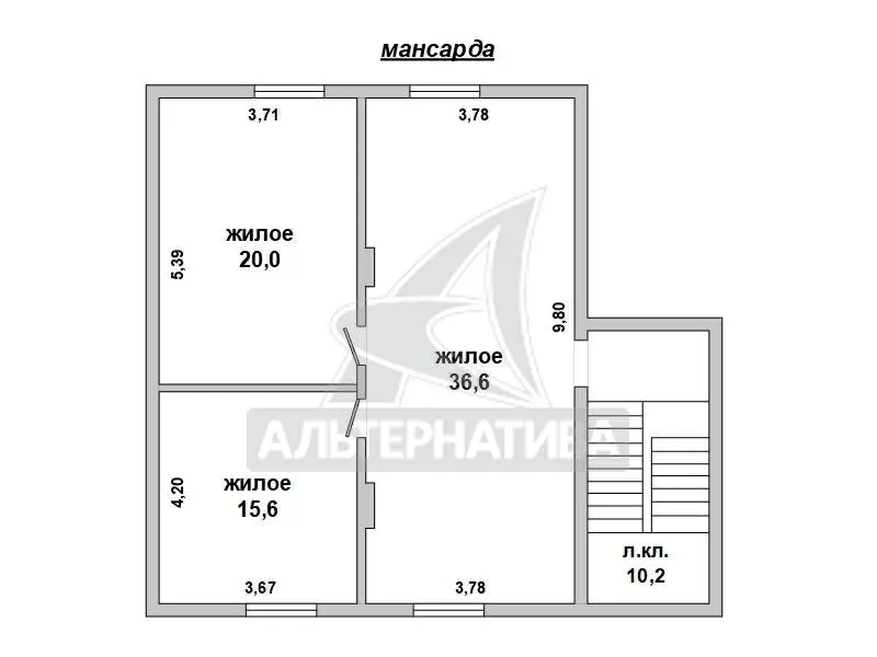 Жилой дом в Брестском р-не. 1999 г.п. 1 этаж,  мансарда. r182904 12