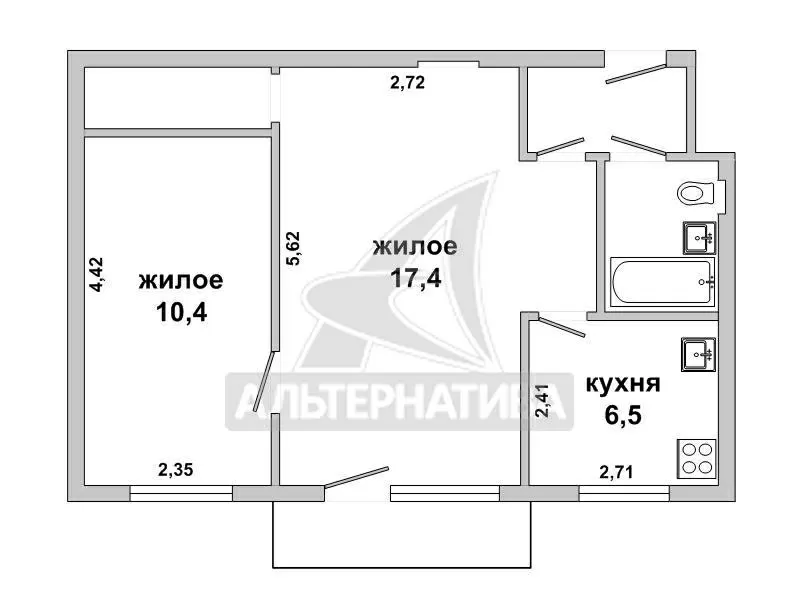 2-комнатная квартира,  г. Брест,  пр-т Машерова. w180760