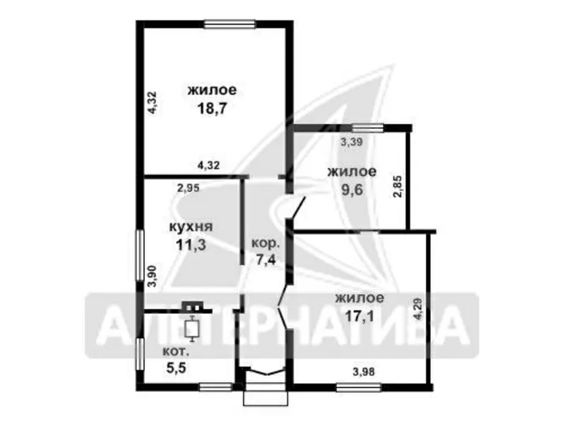 Квартира в блокированном жилом доме. г.Брест. r170585 20