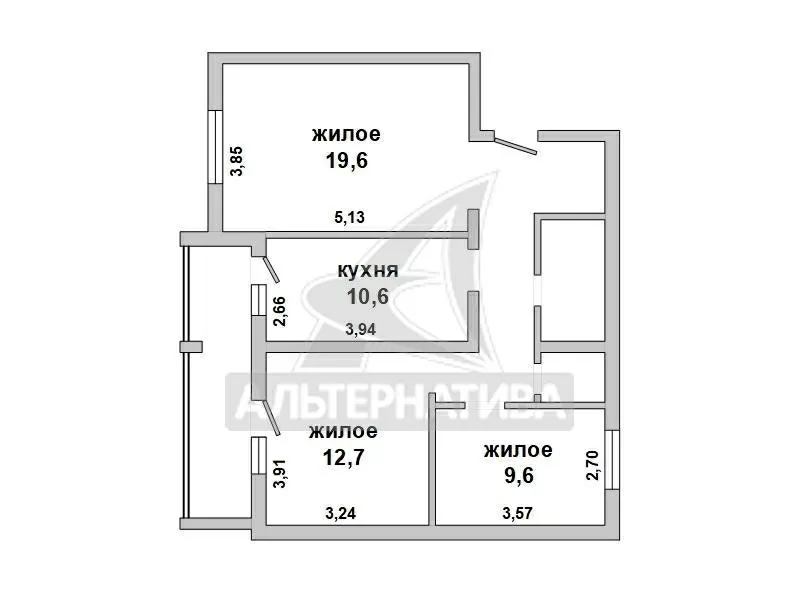 3-комнатная квартира,  г. Брест,  ул. Дубровская,  2008 г.п. w181607 15