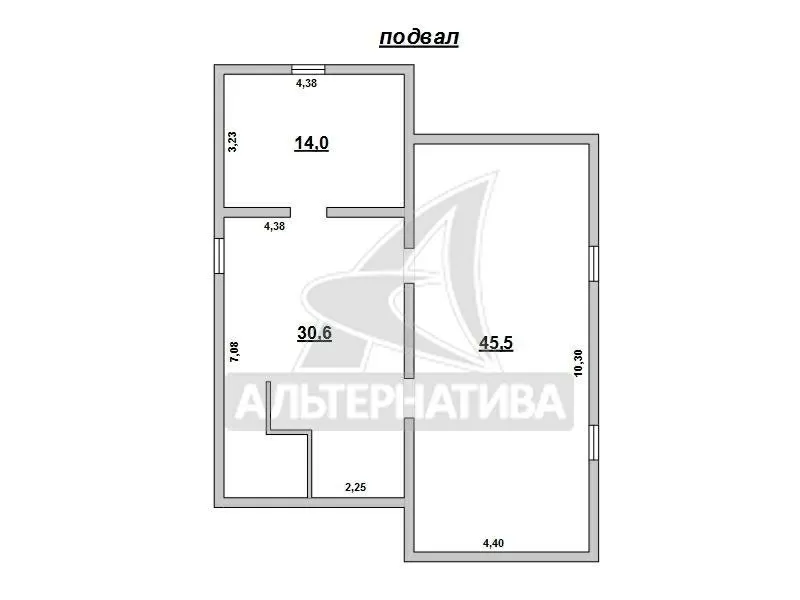 Жилой дом в г.Бресте. 1992 г.п. 2 этаж. Общ.СНБ - 266, 3 кв.м. r172335 4