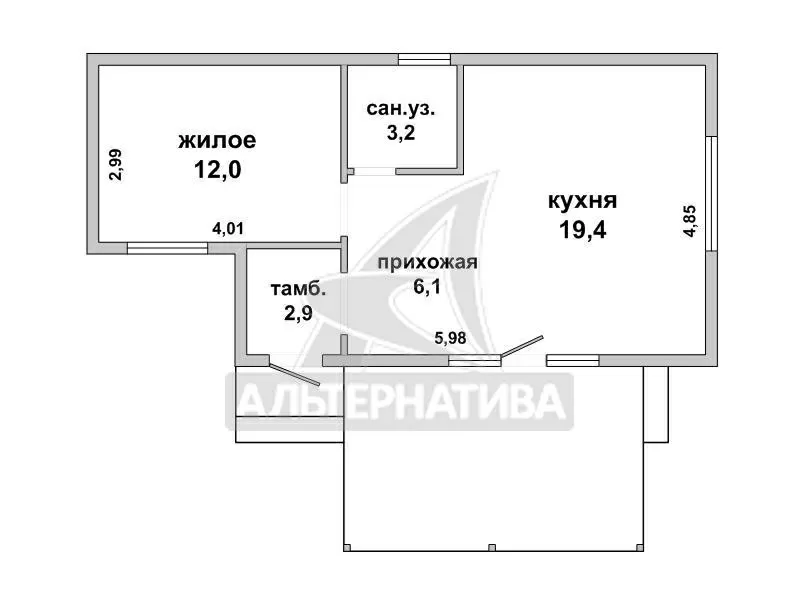 Жилой дом в г.Бресте. 2015 г.п. 1 этаж. Общ.СНБ - 48, 3 кв.м. r180575 8