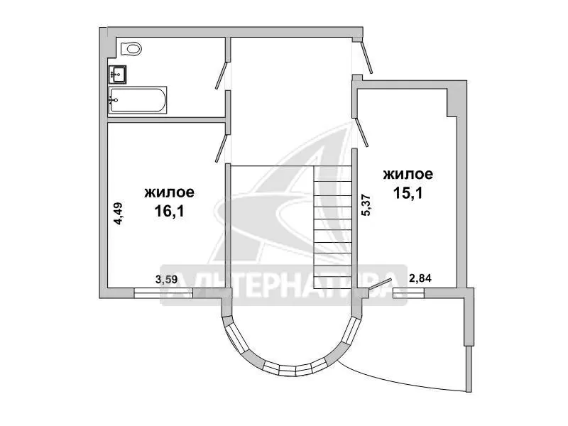 4-комнатная квартира,  г. Брест,  ул. Халтурина,  7*8 / 8 кирпич. w182008 4