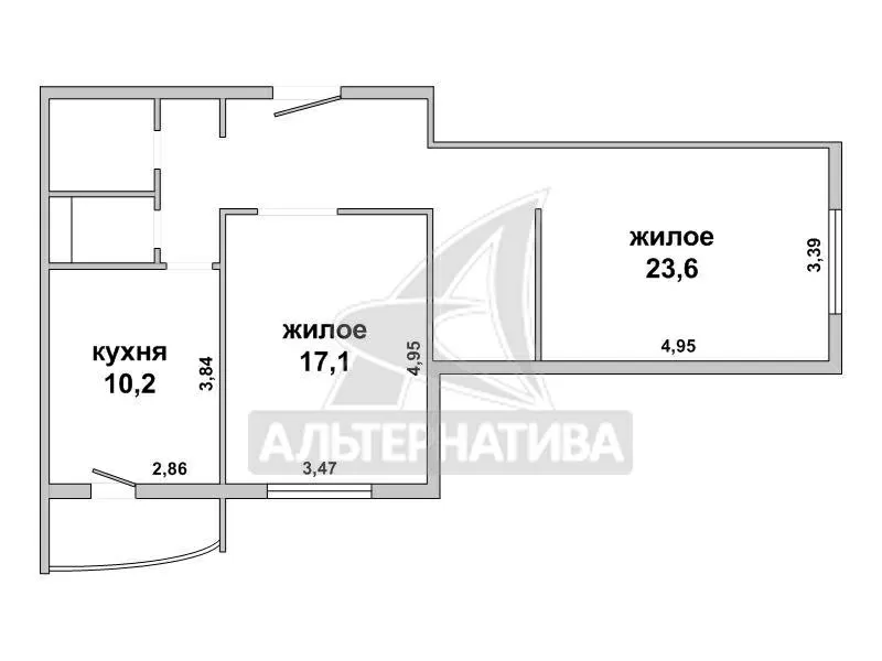2-комнатная квартира,  г. Брест,  ул. Махновича,  2016 г.п. w182070 3