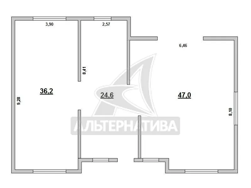 Коробка жилого дома в г.Бресте. Общ.СНБ - 107, 8 кв.м. r172414 2