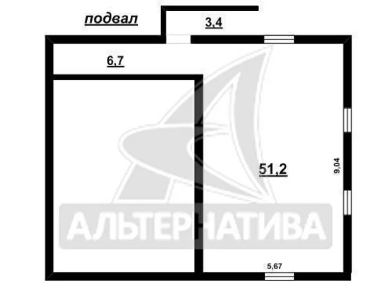 Коробка жилого дома. Брестский р-н. Блок / кирпич. r160290 3