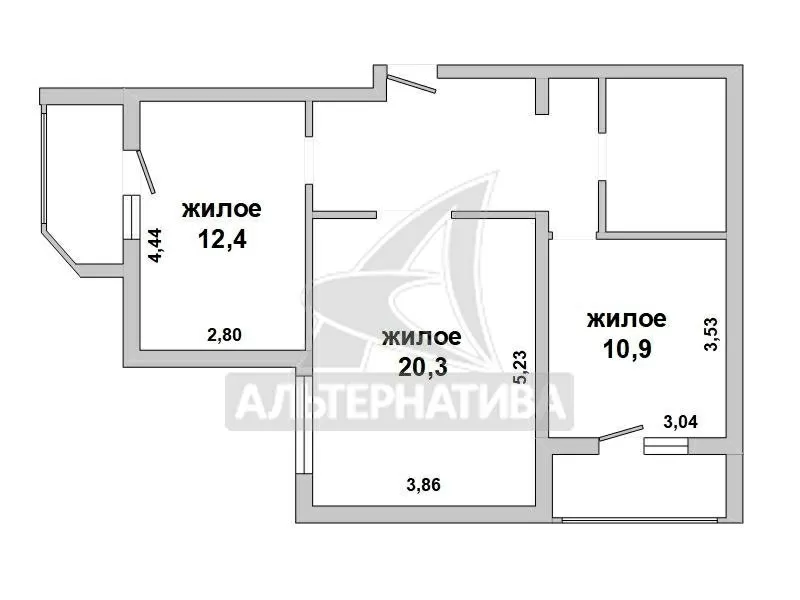 2-комнатная квартира,  г. Брест,  ул. Васнецова,  2006 г.п. w182928 2