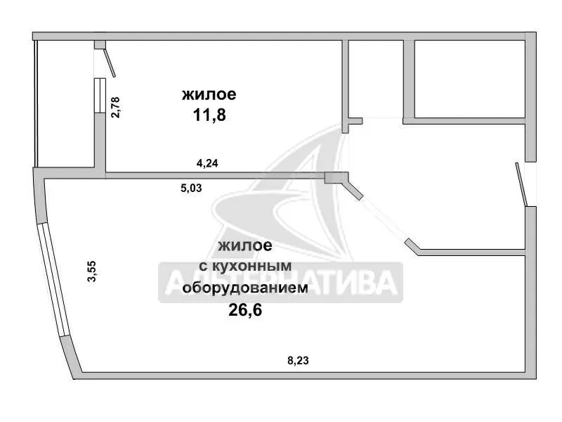 2-комнатная квартира,  г.Брест,  Октябрьской Революции ул. w171702 16