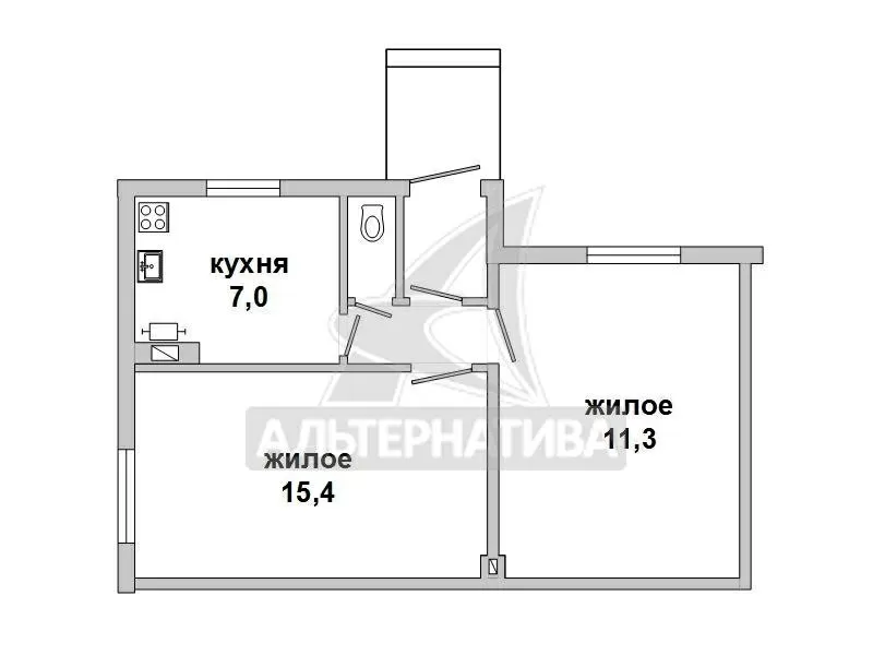 Квартира в блокированном жилом доме. г.Брест. Кирпич / шифер. r170540 5