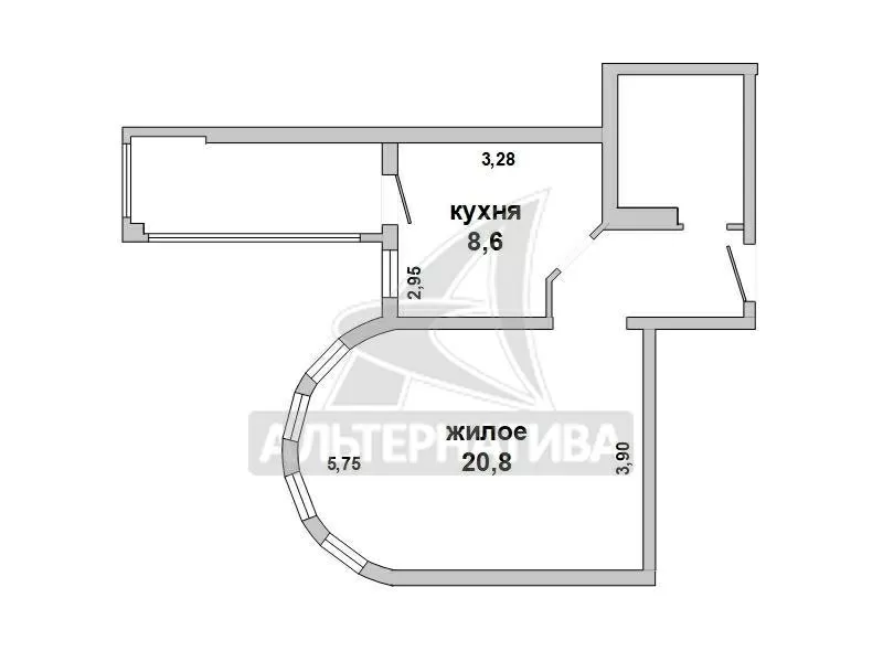 1-комнатная квартира,  г. Брест,  пер. Жукова,  2007 г.п. w183248 12