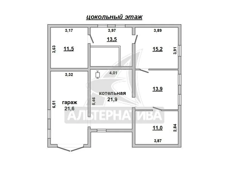 Жилой дом в г.Бресте. 1994 г.п. 2 этажа,  цокольный этаж. r183045 6
