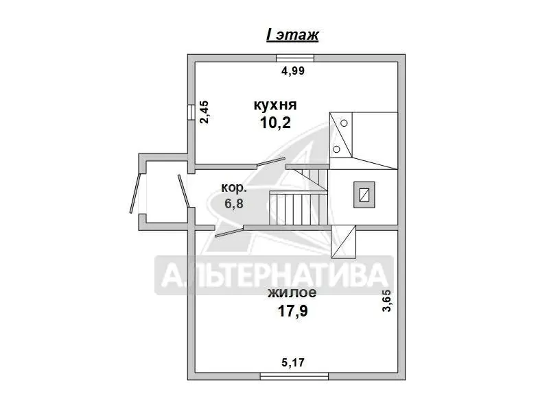 Жилой дом в Брестском р-не. 1991 г.п. 1 этаж,  мансарда. r183034 2