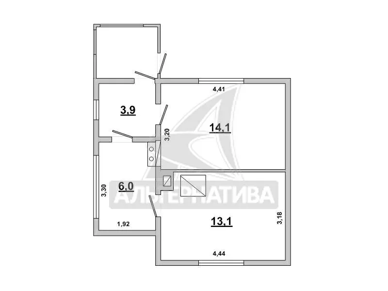 Садовый домик в Малоритском р-не. 1 этаж. Общ.СНБ - 37, 1 кв.м. r182609 7