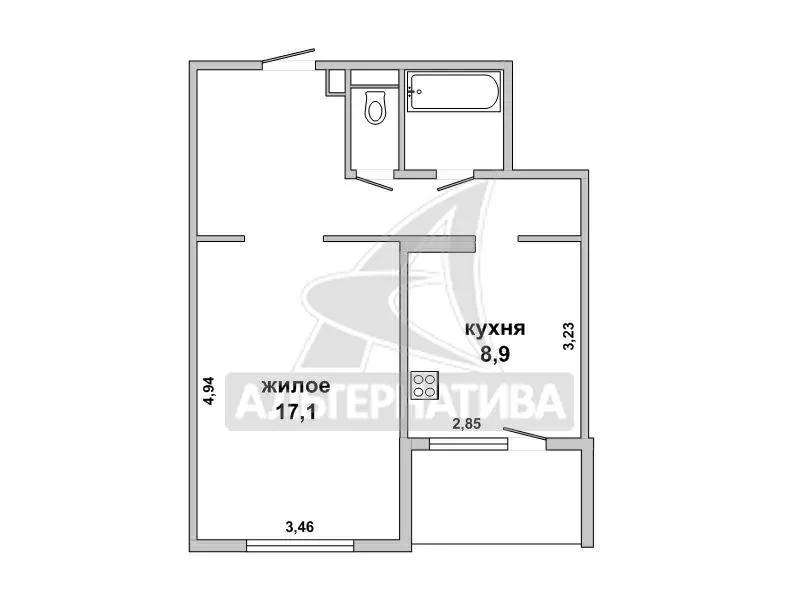 1-комнатная квартира,  г. Брест,  ул. Карьерная,  2008 г.п. w182058 6