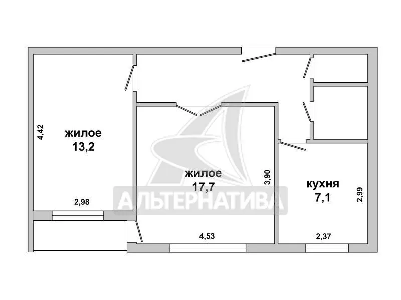 2-комнатная квартира,  г. Брест,  ул. Московская,  1976 г.п. w182228 10