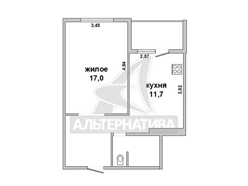 1-комнатная квартира,  г. Брест,  ул. Московская,  2008 г.п. w183299 9