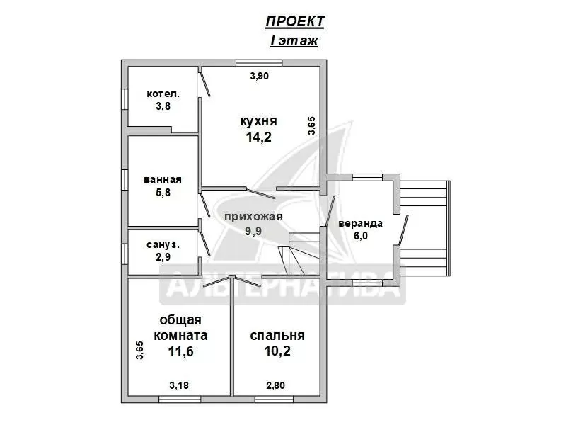 Дом под снос в Жабинковском р-не. 2005 г.п. 1 этаж. r183255 2