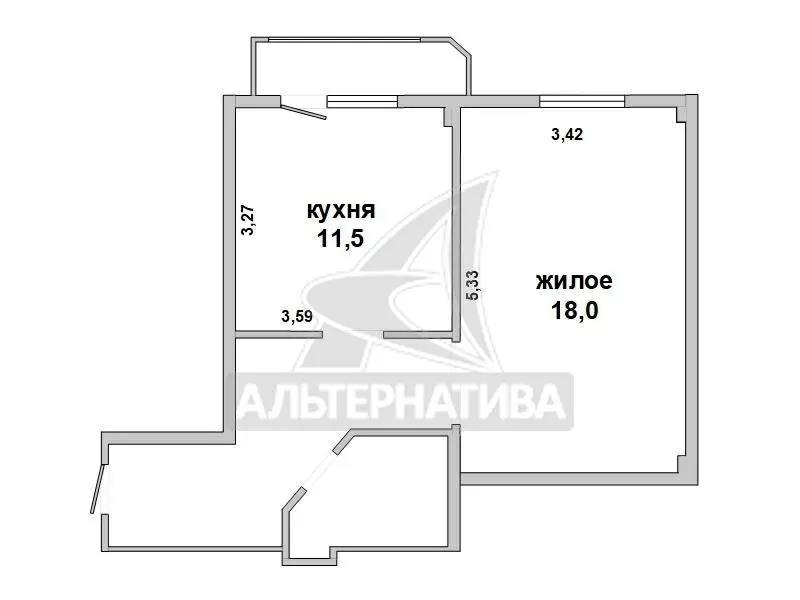 1-комнатная квартира,  г. Брест,  ул. Московская,  2009 г.п. w182668 9