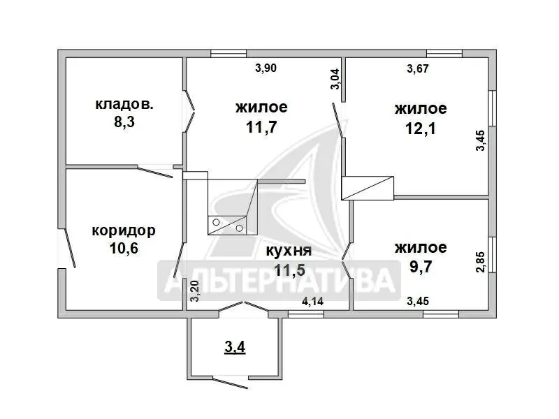 Жилой дом в Каменецком р-не. 1948 г.п. 1 этаж. r183190 2