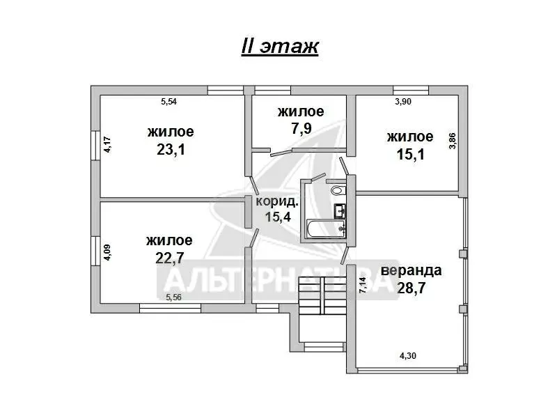 Жилой дом в г.Бресте. 2000 г.п. 2 этажа,  цокольный этаж. r160837 19