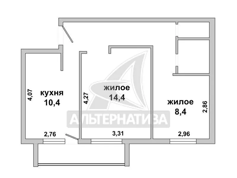 2-комнатная квартира,  г. Брест,  ул. Дубровская. w180527 12
