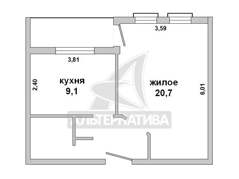 1-комнатная квартира,  г. Брест,  ул. Ясеневая,  2009 г.п. w181064 2